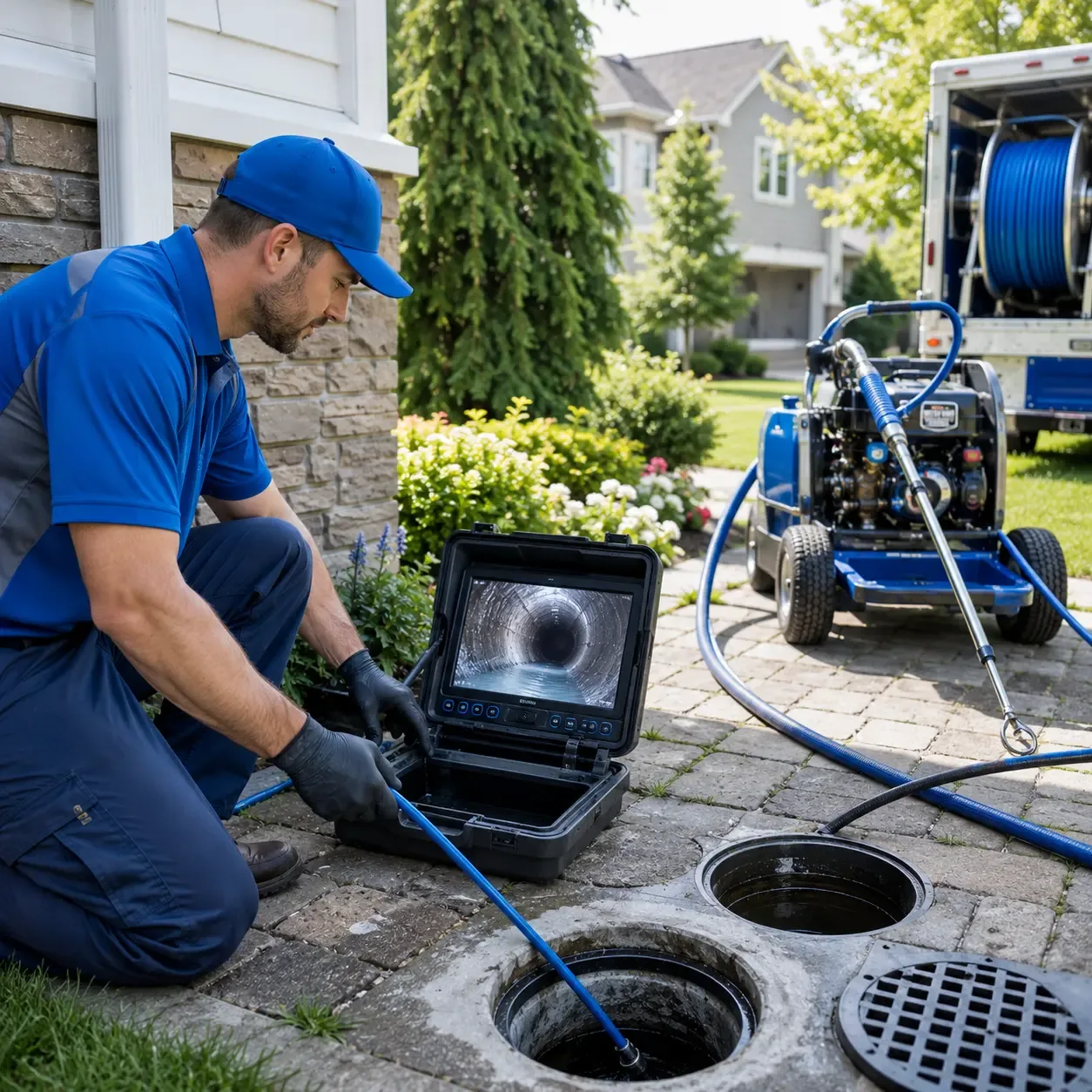 Outdoor drain cleaning professionals serving Vallonia, IN